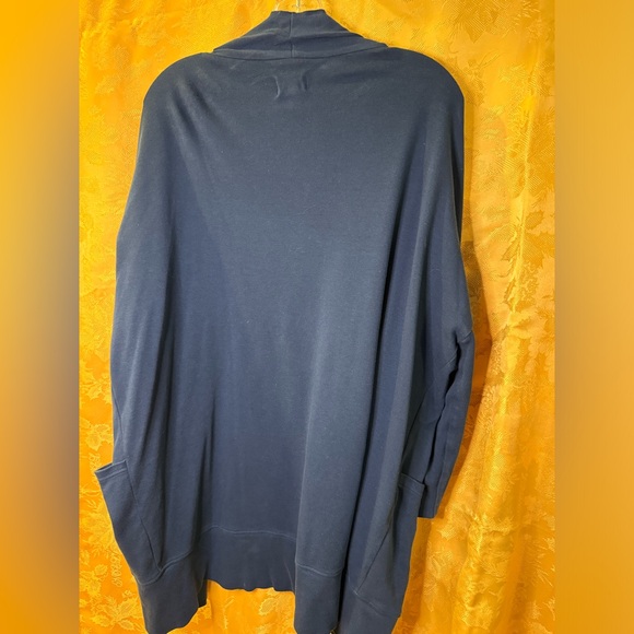 PACT cotton oversized blue unconstructed blazer - Picture 2 of 7